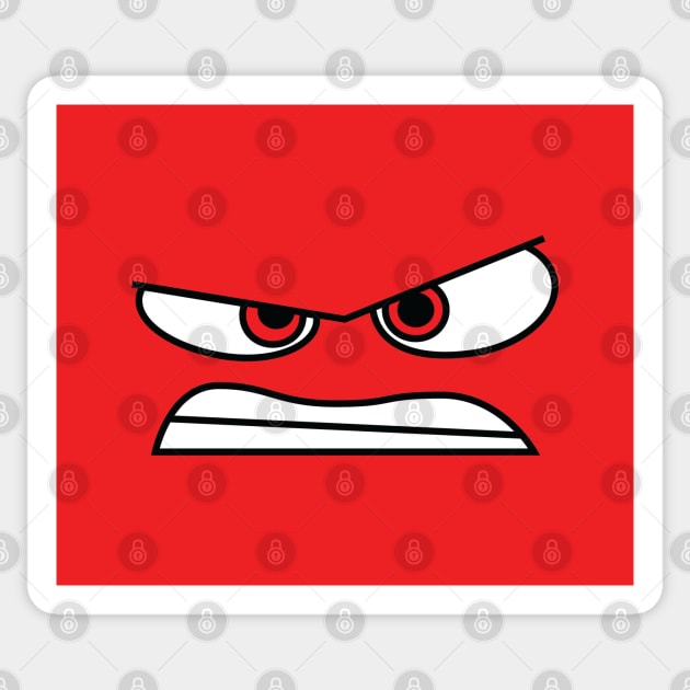 Anger (Inside Out) Face Only Sticker by Expandable Studios